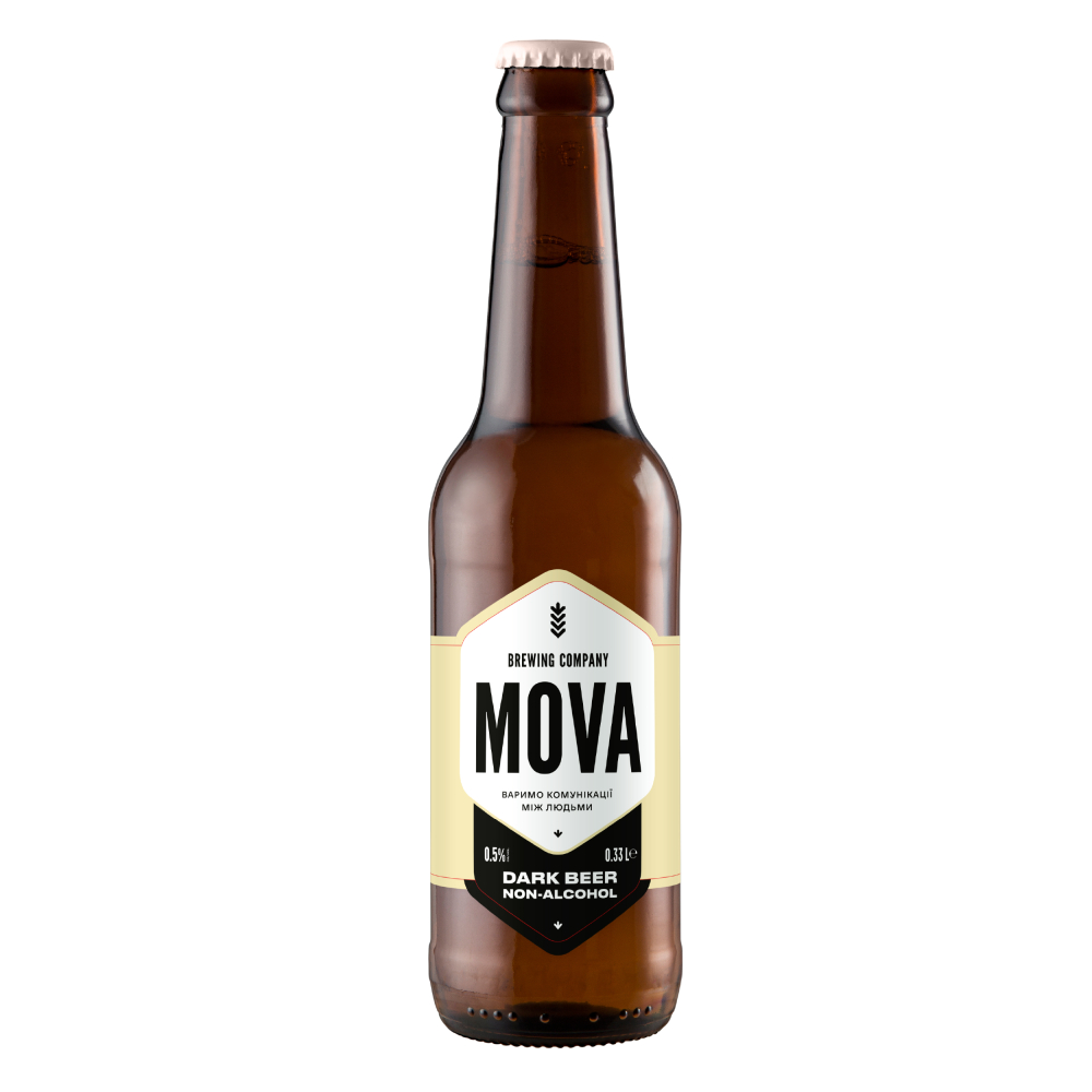 Темне безалкогольне пиво Mova, 0,33 л