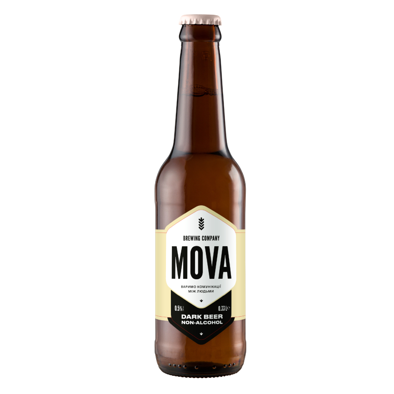 Темне безалкогольне пиво Mova, 0,33 л